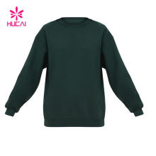 OEM Ladies Fleece Long Sleeve Casual Sweatshirts